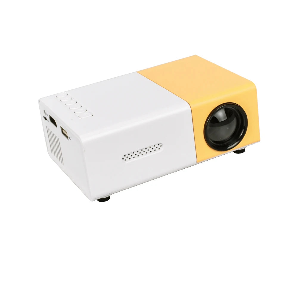 Salange YG300 Mini LED Projector Yg300 Upgraded Version 600 lumen 320x240P HDMI-compatible USB Audio Home Media Player Beamer